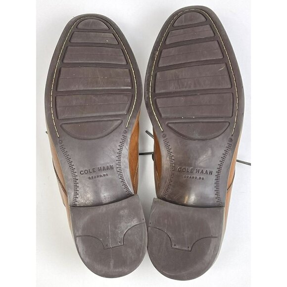COLE HAAN Mens US 11M British Tan Modern Essentials Cap Toe Oxfords SHOES EUC - Picture 6 of 6